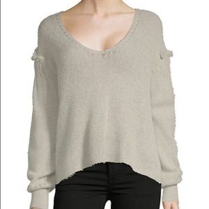 Wildfox Ruffled V-neck Sweater Sz. S